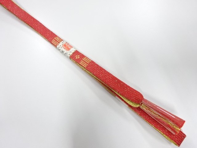 JAPANESE KIMONO / UNUSED KOREI HAND-TIED OBIJIME